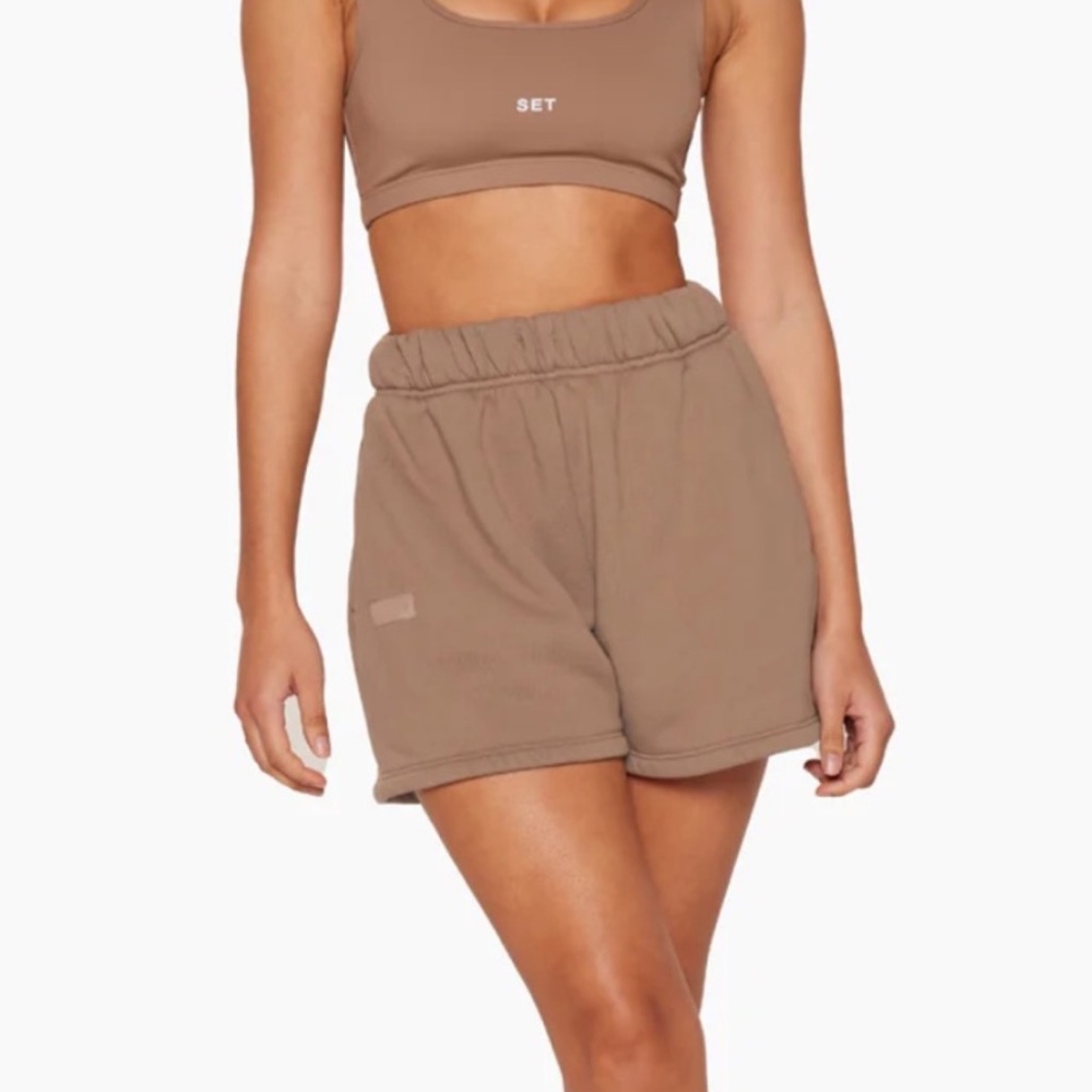 SET ACTIVE Sweat Shorts - Tan Taupe Sand Light Brown